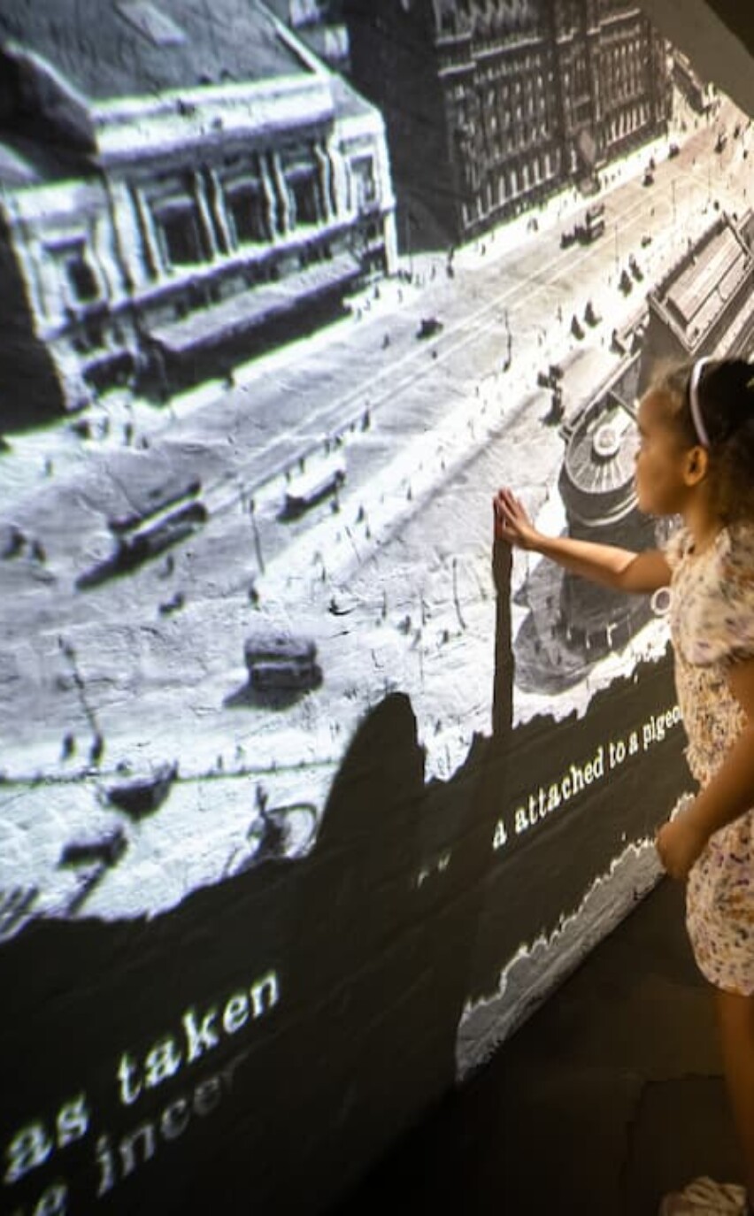 History Whisperer interactive XR museum experience Livie at tower